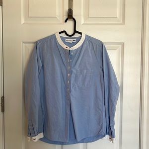 ines de la fressange uniqlo women button- down shirt